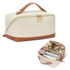 Telena Leather Make Up Bag Portable Travel Makeup Bag Waterproof