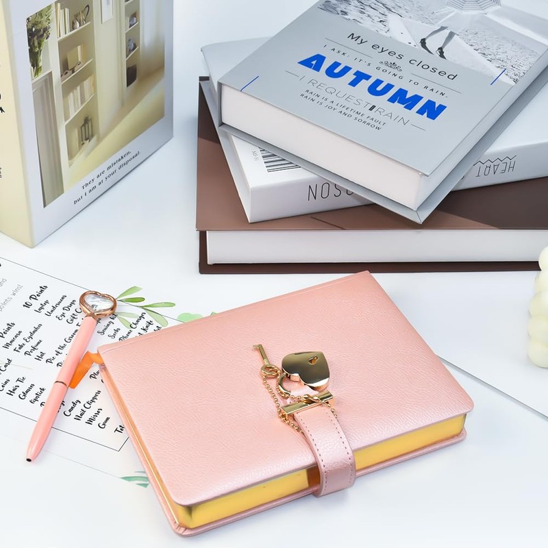 LIMITADA Diary with Lock and Key Lockable Notebook B6 Notebook