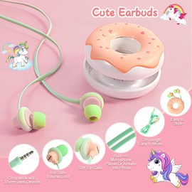 Homicozy Unicorn Gifts for Girls Age 4-12, Secret Diary for Kids with Earphones and Stationery, Notebook Gifts for 7 8 9 10 Years Old Girls, Birthday Gift for Kids