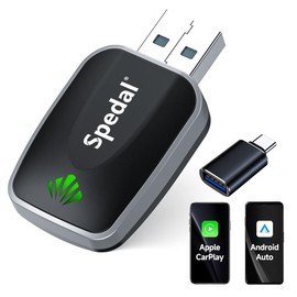 SPEDAL 2 in 1 Wireless Apple CarPlay Adapter, Converts Wiredto Wireless for Factory Wired CarPlay Cars from2016+#springtok