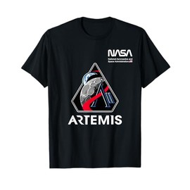 NASA Artemis II Mission Patch Worm Logo T-Shirt