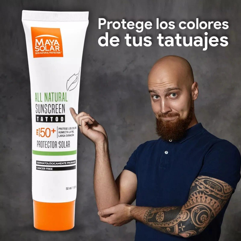 Bloqueador Solar Dermatologico Tatuajes Fps50 50ml