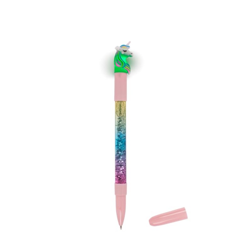 Out of the blue Fantasy Ballpoint Pen Unicorn Glitter/Luminous/Blue Ink