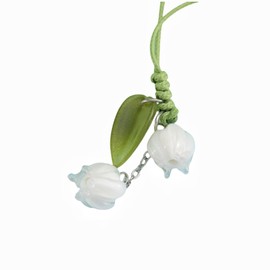 tenghong2021 1-3Pcs Phone Charm Kawaii Flower Accessories Creative Tulip Flower Keyring Cute String Strap keychain for Women-C