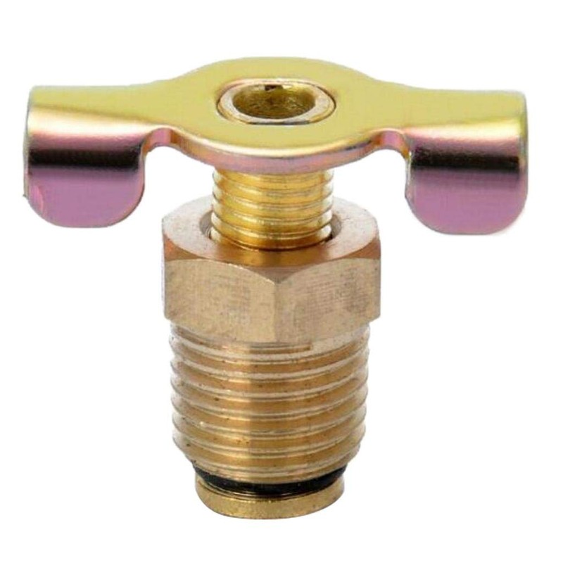 Milageto 1/4" NPT Brass Drain Valve Air Compressor Tank Petcock