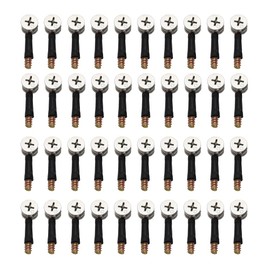 40 Sets Furniture Board Cam Fitting ¢15x11mm with Dowel M6x43mm, Cam Lock Nuts for 13-18mm Thick Boards Cabinet Drawer Dresser Wardrobe Furniture Panel Connecting