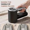 Rechargeable Fabric Shaver,3-Speed Lint Remover for Clothes,Black