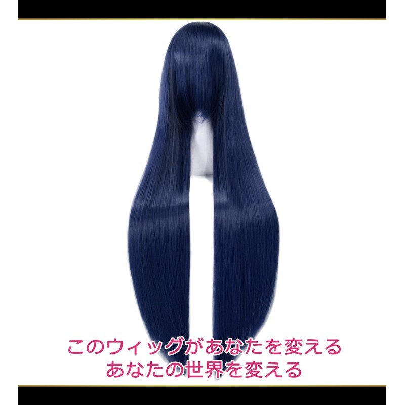 CaseEden 6160 Premium Cosplay Wig, Smooth, Long, Straight 39.4 inches