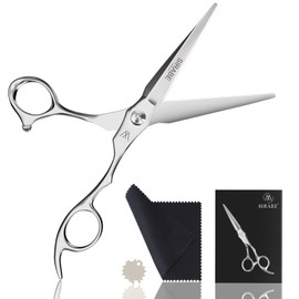 Sirabe Professional Hair Scissors Shears, 6.5" Extremely Sharp Blades, Hair Cutting Scissors Barber Kit Haircut Scissors, for Home Salon Hairdressing