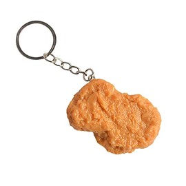 Fuqimanman2020 Imitation Food Keychain Fried Chicken Leg Chicken Wing Simulation Accessories for Backpacks, Bags, Purses, Wallets, Car-Chicken Nugget