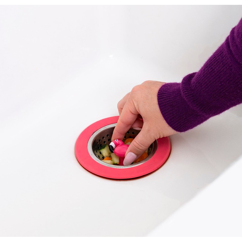 Joie Kitchen Gadgets 19933 Flamingo Sink Strainer EU Size, Plastic