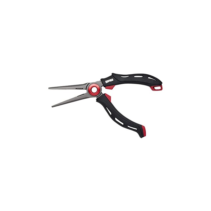Rapala RCD Magnetic Pliers, 18 cm Length, Black/Red