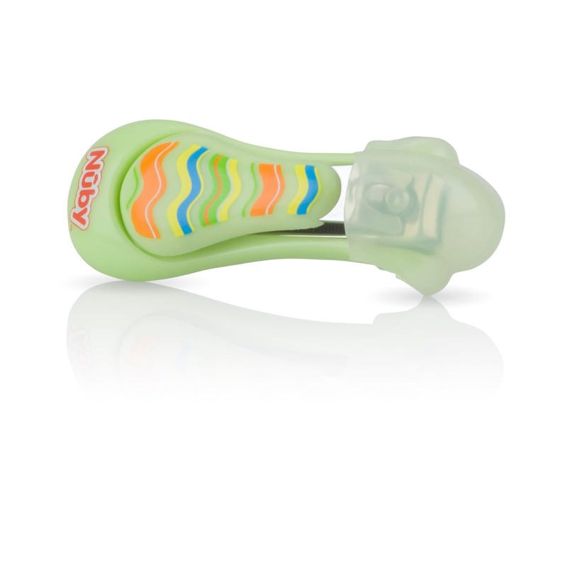 Nuby Baby Care Nail Clippers, 2 Count, Green/Aqua