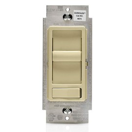 Leviton SureSlide Dimmer Switch for Dimmable LED, Halogen and Incandescent Bulbs, 6674-P0I, Ivory