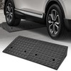 Auto Dynasty Rubber Curb Ramps, 6.3" Lift Height Curbside Driveway