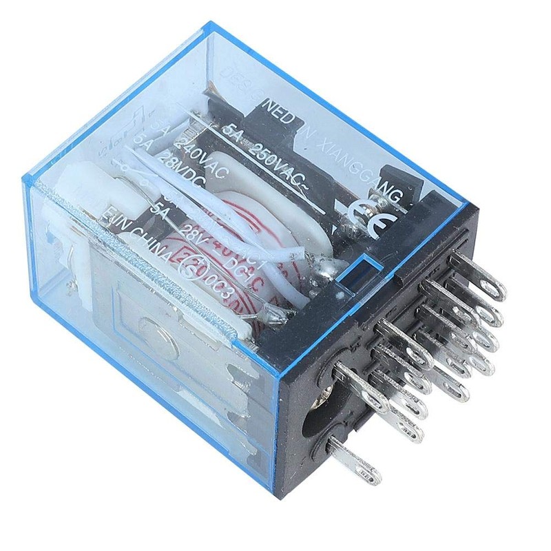 Fafeicy MY4NJ 14 Pin Relay Coil Power Relay Four Normally