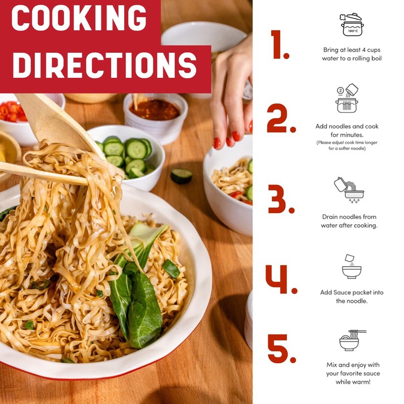 A-Sha Healthy Asian Instant Noodles with Sauce Pack | Best