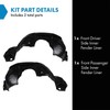 TRQ TRQ Front Inner Fender Liner Set Compatible with 2011-2013
