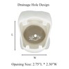 Gemseek Cute Hippo Succulent Planter Pot with Bamboo Drainage Tray,
