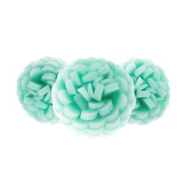 3-Pack Facial Buff - Foam Scrubber Loofah for Exfoliation & Cleansing Face - Removes Oil, Dirt, Dead Skin & Makeup - Sensitive, Dry, Oily or Combination Skin - Gentle to Clinical Strength (Green)
