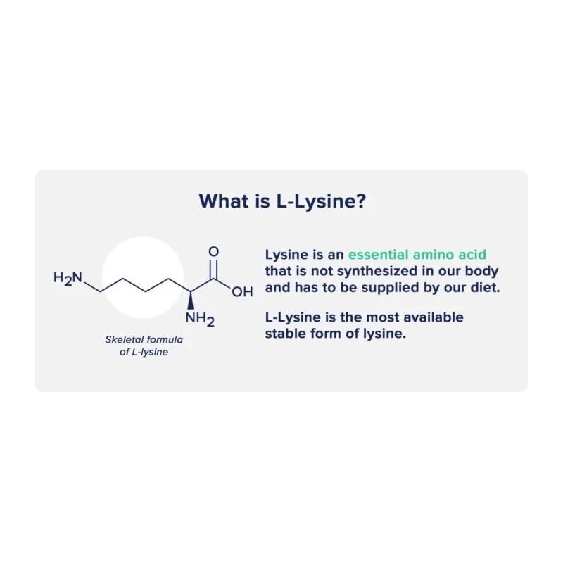 VITA PHARMA L-Lysine 1000mg 30 Tablets | Essential Amino Acid