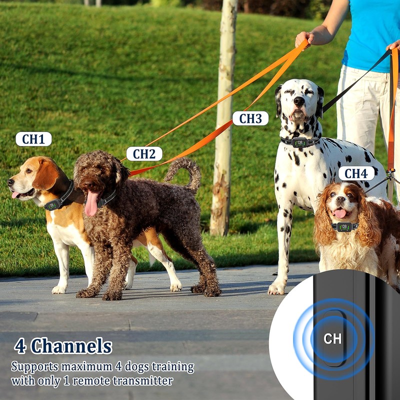 Dog Training Collar with Automatic No Barking Mode Remote 2600FT