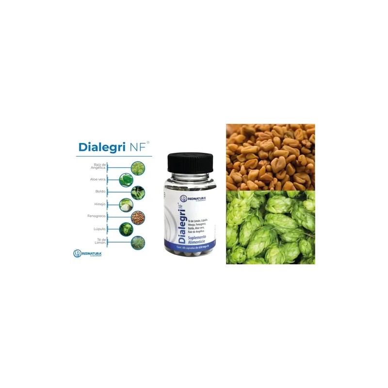 Rednatura Dialegri Lactobacilos Mejora Digestion 60caps Sabor Sin Sabor
