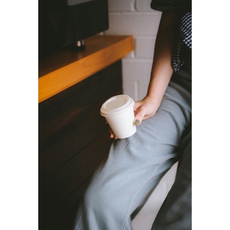 Butterfly Disposable Coffee Cup Lids Small 8oz (250ml) 50 Pack