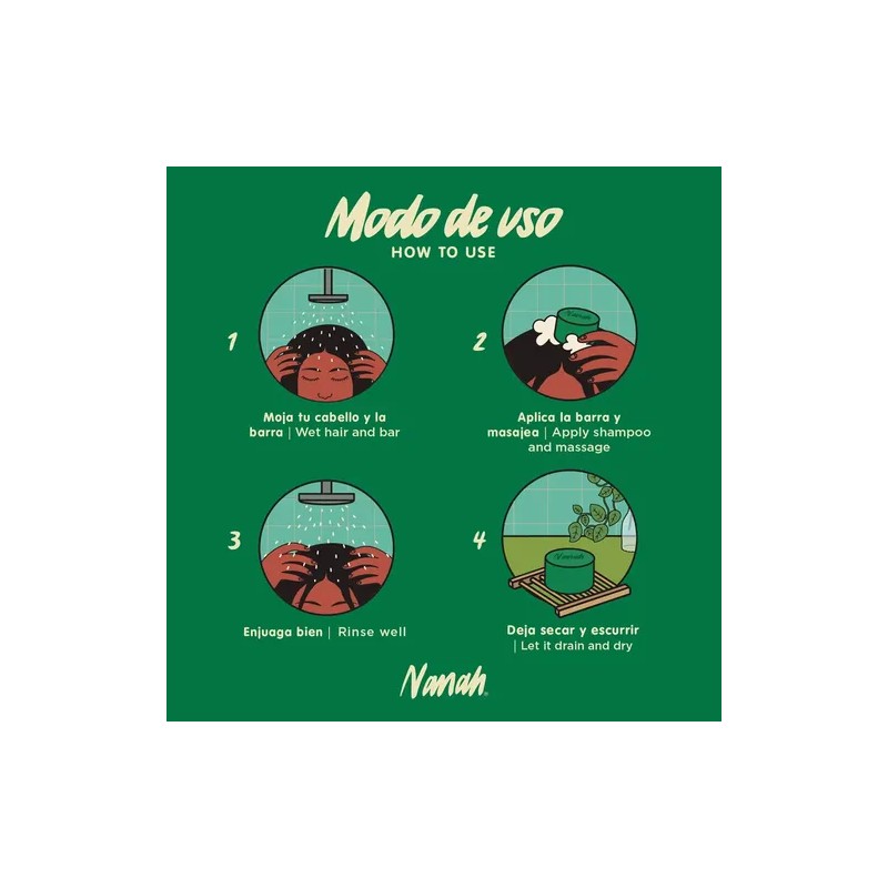 Nanah Acondicionador Natural En Barra De Romero Menta