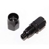 BLACK 6AN AN6 Straight Swivel Oil/Fuel/Gas Line Hose End Male