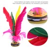 30Pcs Kick Shuttlecock Colorful Chinese Jianzi for Foot Sports Outdoor