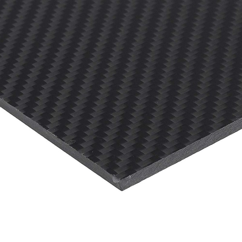 Generic 3K Carbon Fiber Sheet 200mm x 300mm Black 5mm
