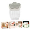 BIUDECO 2-piece Compartment Spice Jar Set Salt Dispenser Kitchen Seasoning