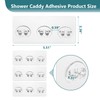 KaiwayInno 8 Pack Shower Caddy Adhesive Replacement, Strong Shower Shelf