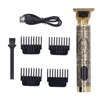 Professional Hair Trimmer T Blade Rechargeable Detail Beard Clipper with