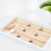 Volumoon Wooden Key Holder, Wall-Mounted Key Rack with 6 Hooks,