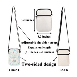 Princess Crossbody Bag Fairy Tale Princess Gifts Ice Princess Small Crossbody Cell Phone Purse Shoulder Wallet Bag (24629 Princess C)