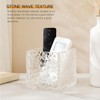 Sepaitila Remote Control Holder, Acrylic Desk Organizer Stone Texture TV