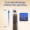 Protectivemethod Fountain Pen Retractable: 0.38mm Blue&black Ink Transparent Barrel Includes