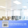 2x4 LED Flat Panel Light, 9100LM Recessed Drop Ceiling Light