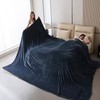 Oversized King Fleece Blanket 120x138 Inches, Seamless Soft Cozy 3D