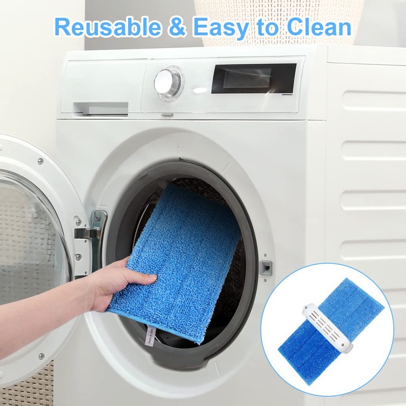 Vicloon Mop Pads for Flash Powermop, 6 PCS Microfiber Mop
