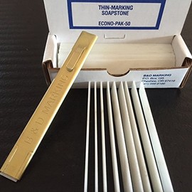 Thin Marking Soapstone 1/32" (TB-50) (1 box of 50 stks) & 1 Brass Holder