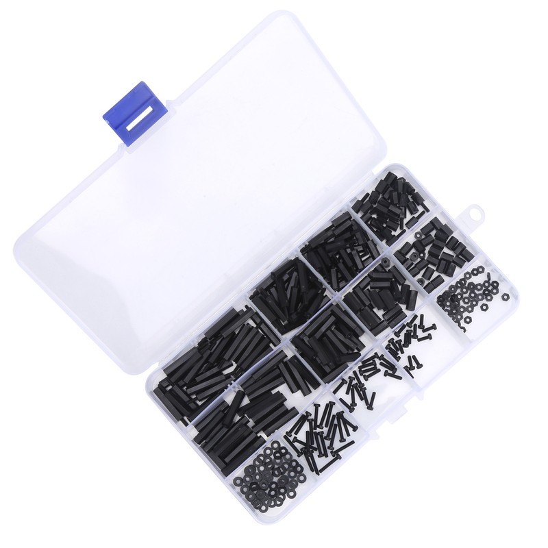 320pcs M2 Nylon Male to Female Hex Spacers Screw Nut