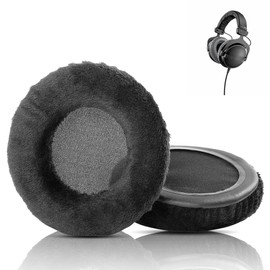XRHTONG Soft Fabric Earpads Replacement Compatible with Beyerdynamic DT770 DT990 DT770 DT990 PRO Headphones Ear Pads Cushion(Soft Fabric/High Density Foam)