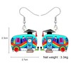 BONSNY Dangle Novelty Funny Teacher Truck Van School Bus Earrings