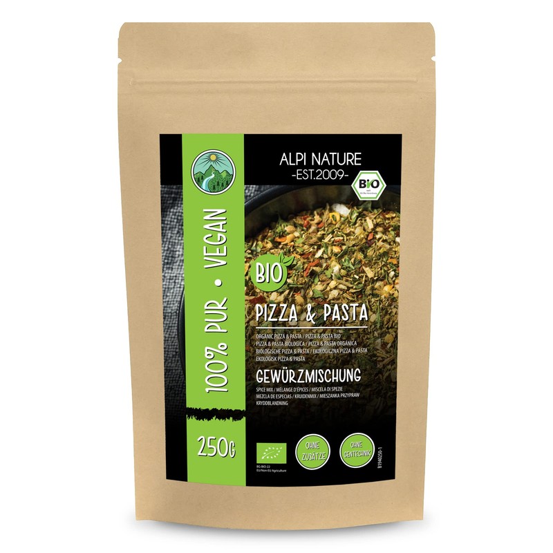 Organic Pizza and Pasta Spice (250 g), Organic Spice Mix,