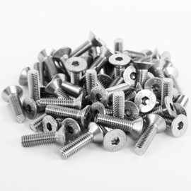 Topnorm24 - Countersunk Screws M5 x 20 mm - Pack of 50 with Hexagon Socket Stainless Steel DIN 7991 V2A A2 VA Screws Metric Full Thread for Nuts and Washers (M5 x 20 (Pack of 50)