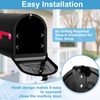 8" x 10" Mailbox Door Replacement – Black Metal Snap-in