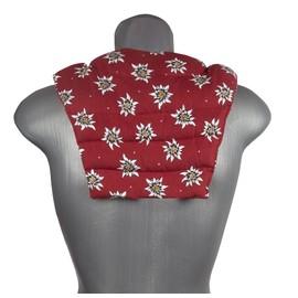 Neck Pillow with Back – Flower Edelweiss – Cherry Stone Cushion – Neck Pillow – Back Heat Cushion